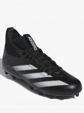 Adidas Adizero Impact.2 Spark Cleats Black White Youth Football Shoes Size 5.5